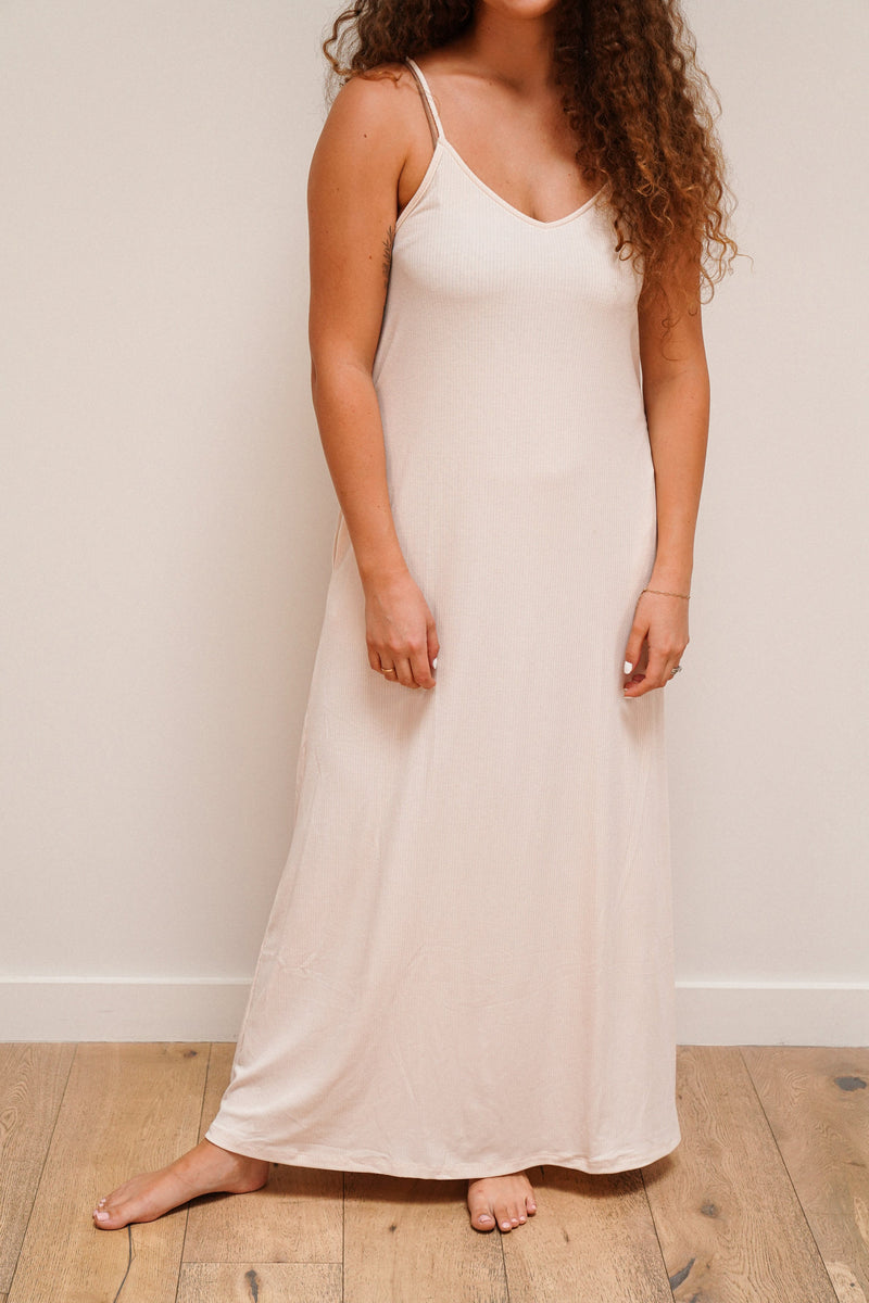 CJ's Favorite Ribbed Spaghetti Dress CARLY JEAN LOS ANGELES