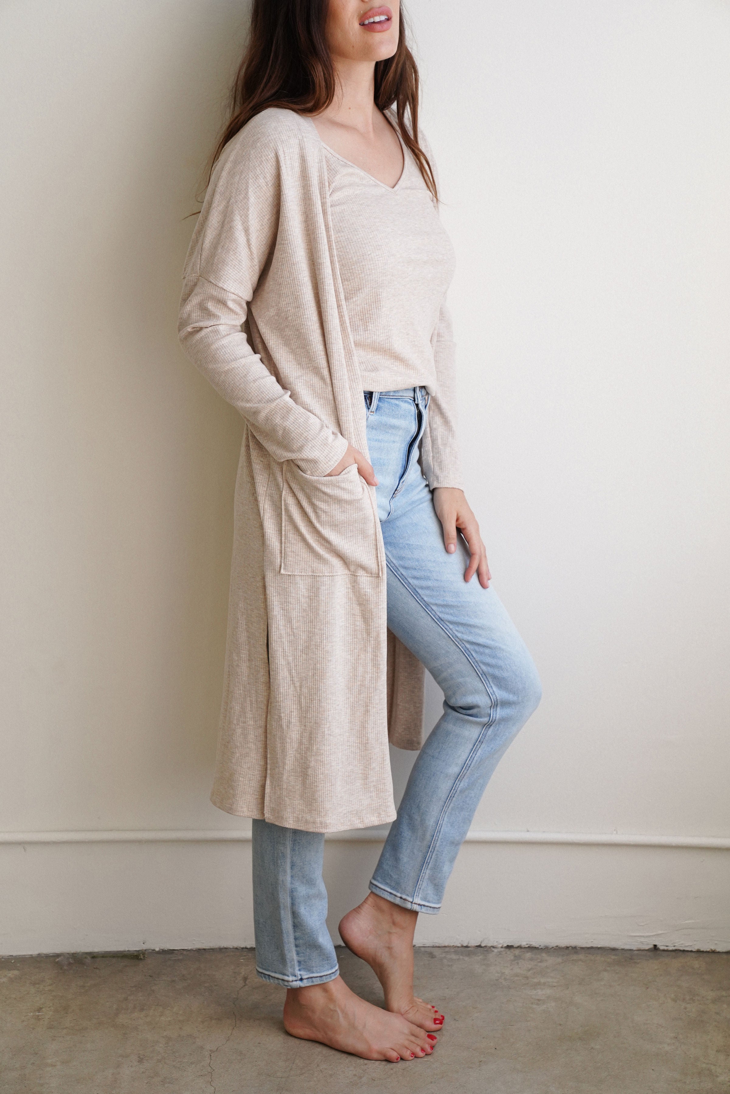 CJ's Favorite Ribbed Cardigan– CARLY JEAN LOS ANGELES CJ's Favorite Ribbed Cardigan– CARLY JEAN LOS ANGELES